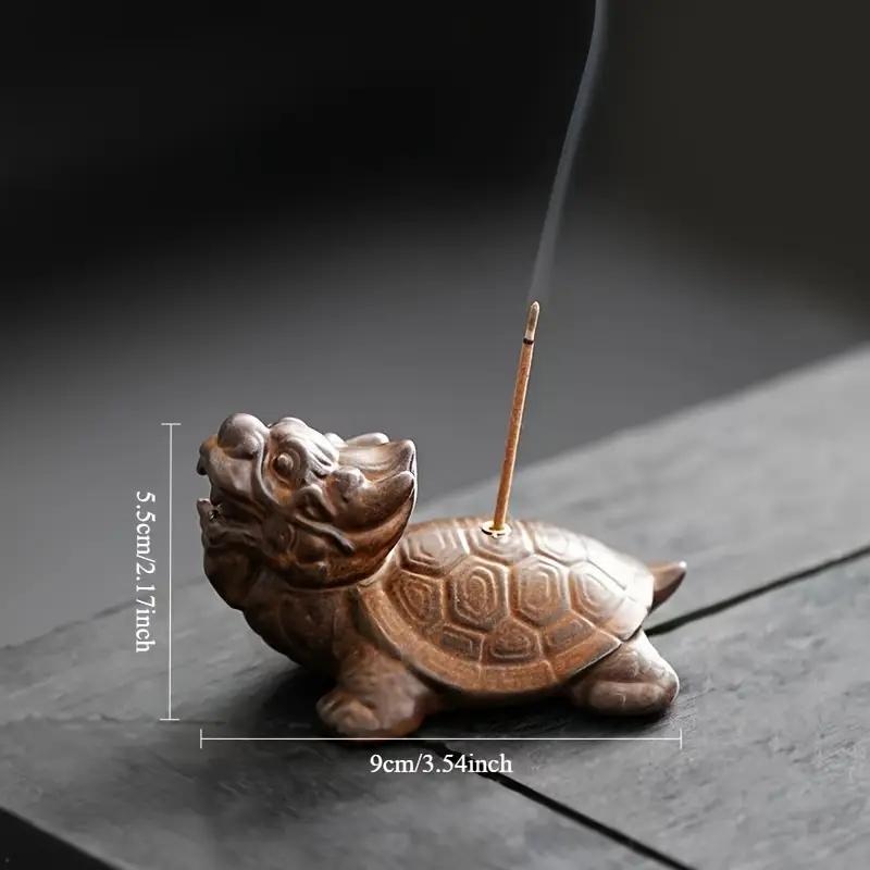 

Creative Dragon Turtle Thread Incense Insertion Stand Zen Incense Burner Disc Matching Stove Office Tea Table Gift Decoration