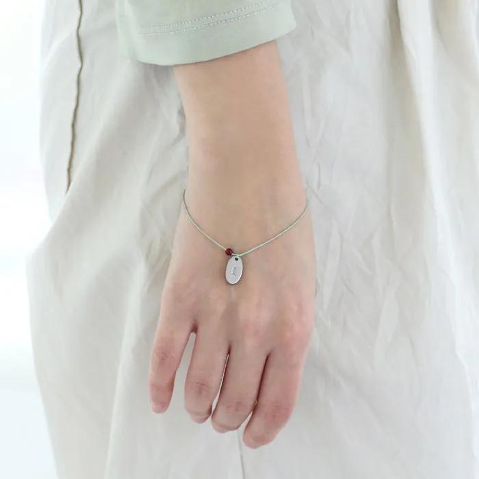OUI BRACELET _ blue bird . cherry