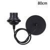 Black/White E27 Hanging Lamp Holder With 0.5/0.8/1.2/2M Hanging Wire Ceiling Lamp Holder Socket Lamp Base For Chandelier