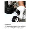2L Manual Vacuum Brake Bleed Kit, 30psi Pressure Display with Relief Valve   Wrench for European Vehicles