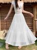 Jupe Midi Patchwork Élastique à la Taille Douce Style Coréen Grande Taille pour Femme Printemps/Été 2026