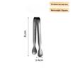 304 Stainless Steel Sugar & Ice Tongs for Coffee and Food, Thickened, Ideal for Restaurant and Bar Use.