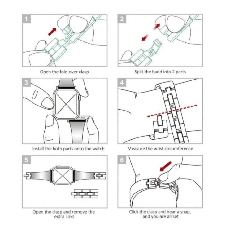 Umweltfreundliches Denim-Metallarmband für Apple Watch Series 1-10, Ultra, SE