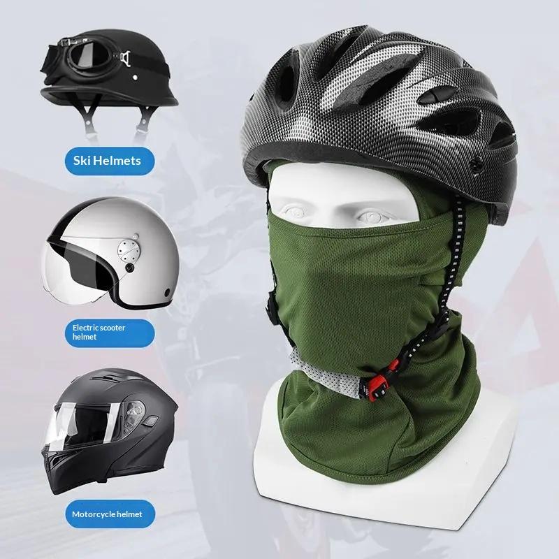 Caps Cycling Balaclava Full Face Ski Cover Bicycle Hat Windproof Breathable Anti-UV Motocross Motorcycle Helmet Liner Hats