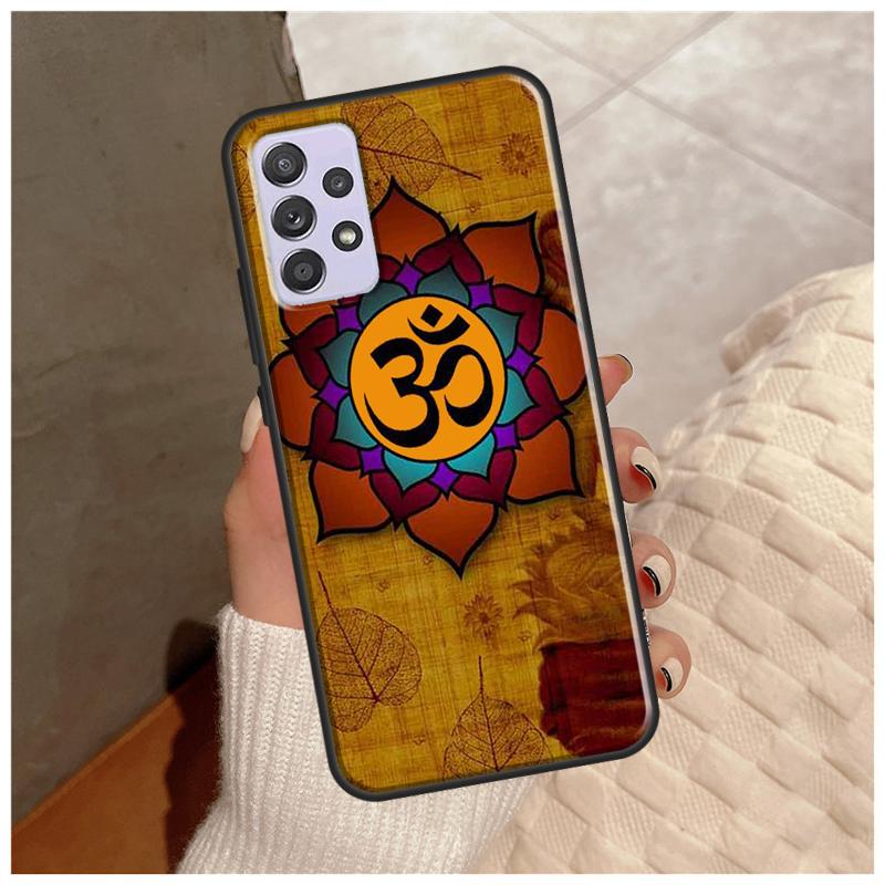 Aum Om Namaste Symbol Zen Yoga Case For Samsung Galaxy A14 A34 A54 A12 A22 A32 A42 A52 A13 A23 A33 A53 A50 A51 A71 Cover
