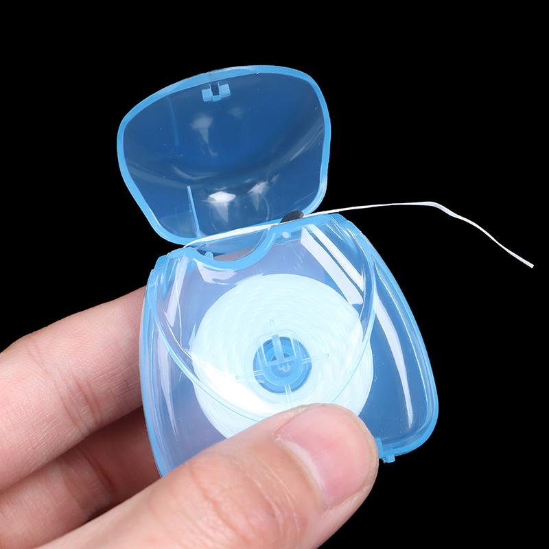 Fil dentaire 50M saveur menthe poivrée hygiène bucco-dentaire nettoyage des dents brosse interdentaire