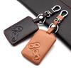 Leather Car Key Case Cover Shell For Renault Kaptur Captur Logan Laguna Zoe Koleos Danilo Nema Fluence Megane 2 3 Clio Scenic