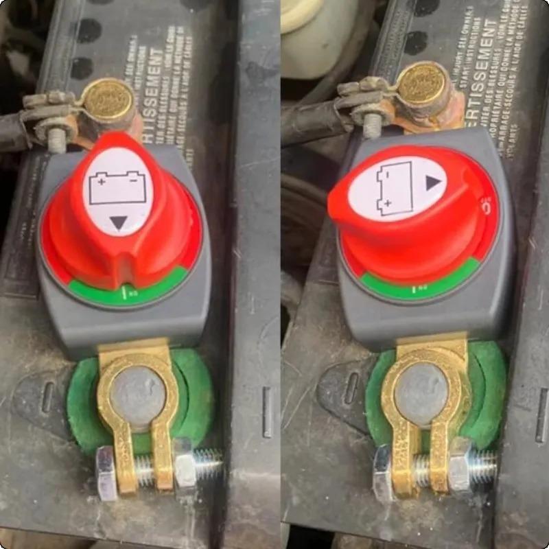 12V-48V Battery Disconnect Switch Negative On/Off Isolator Kill Power Cut Master Isolator Circuit Breaker Parts for Car RVs Boat