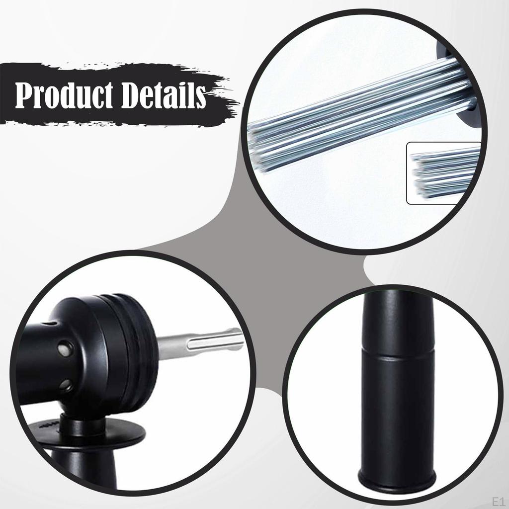 Electric Pin Scaler Adapter Converter Ergonomic Handle Concrete Surface Cleaning Non Slip Grip
