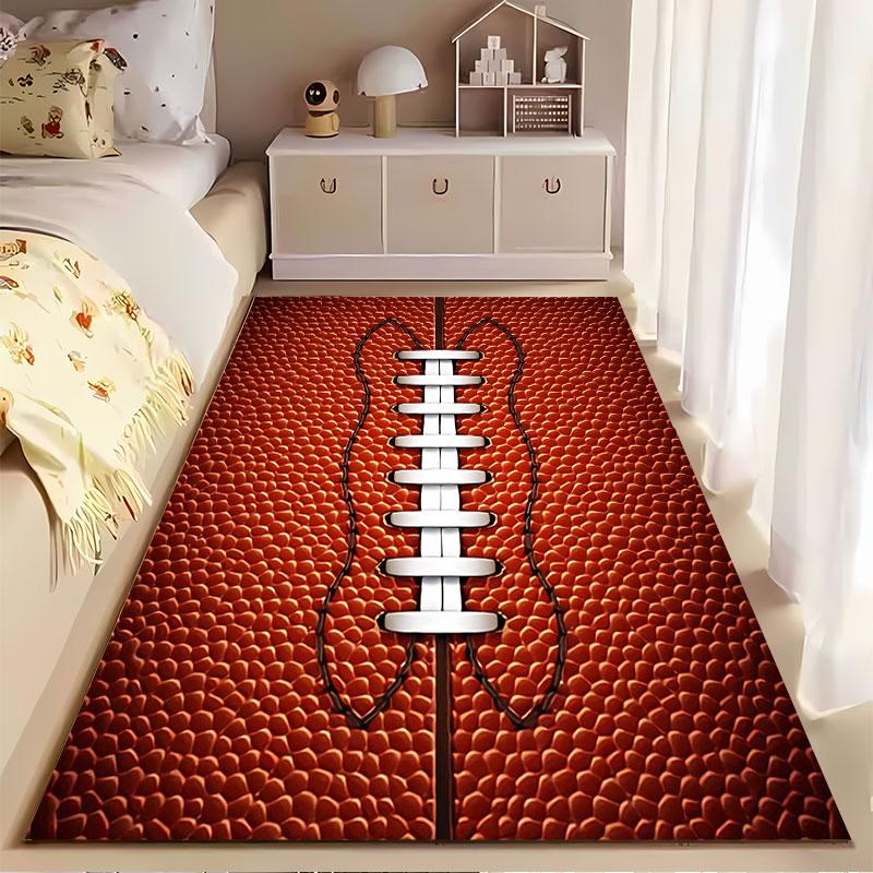 Football Stitch Design Carpet suitable as a non-slip mat for the living room or bedroom sofa