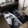 1pc Wolf Eyes Themed Rug for Home Decor, Non-slip Office Carpet, Chair Mat, Outdoor Mat, Christmas and Halloween Gifts-0731078