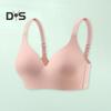 Damen-BH, verstellbarer Schultergurt, Push-up, klemmsicher, einfarbig, vollständige Abdeckung, bügellose Schnalle auf der Rückseite, Verschluss, 3/4-Schaumstoff-Cup, für den täglichen Sport, zum Pendeln