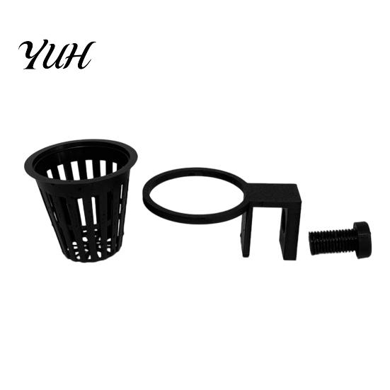 Freshwater Tank Planter Aquarium Plant Holder, Top Hanging Fish Aquatic Holder Basket with Screw Clamp for Anubias, Plants Hydroponic Net Cup