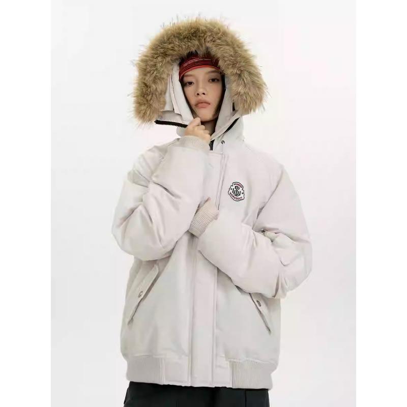 New Retro Parker Down Cotton Clothes Women's Winter Thickened Warm Cotton-padded Clothes Short Tooling Jacket Trendy