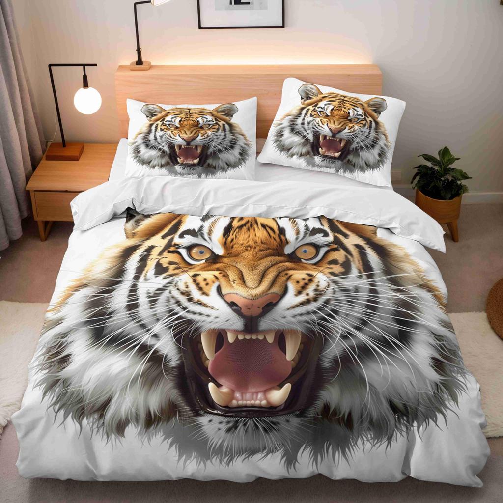 Tooth Duvet Cover Sets For Teens Queen King Lightweight Quilt Covers Animal Teeth Cartoon Teeth Bedding Sets Room Decor No Quilt