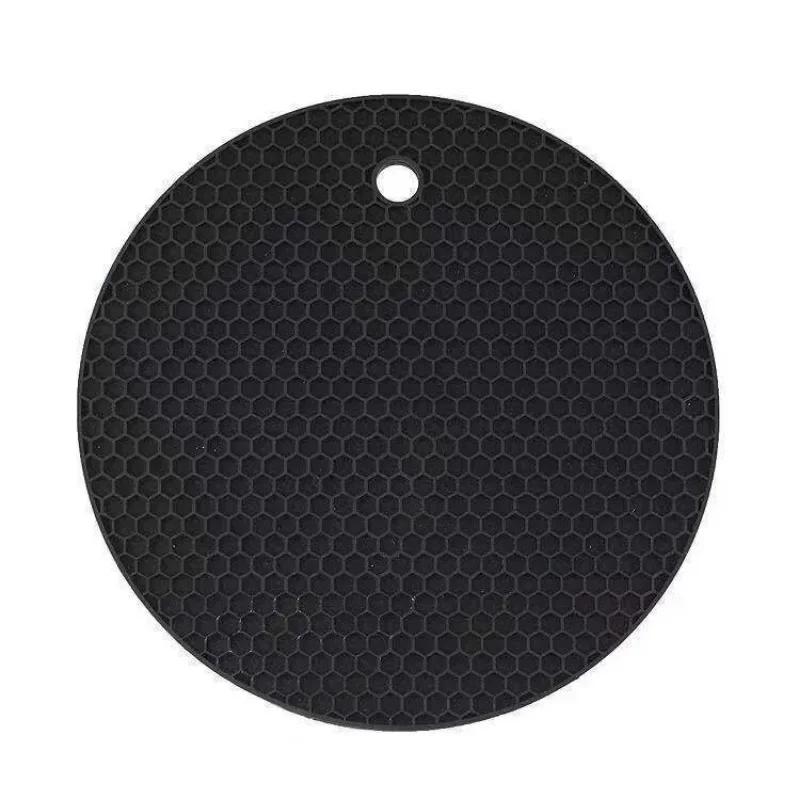 Silicone Anti Scalding Mat Pot Holder Household Kitchen Countertop Protection Heat-resistant Anti Slip Circular Silicone Mat