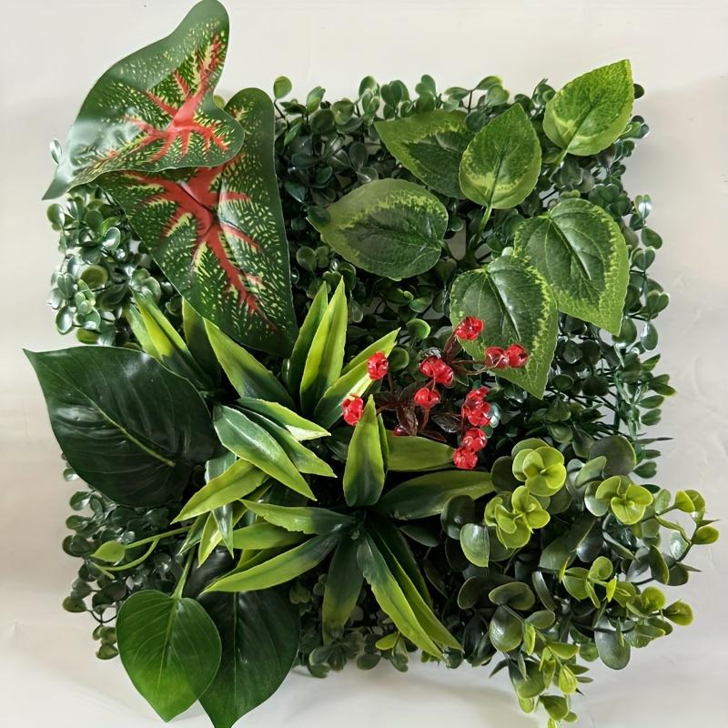 Contemporary Artificial Hedge Plants Plastic Greenery Fence Panel for Garden, Privacy Screen, Outdoor, Indoor Decor Floral Theme Decorative Swag for C