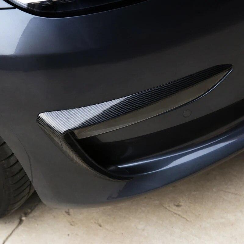 Futhope Lama de aer Lampă de ceață Sprânceană Deflector de vânt Protecție Pentru Tesla Model 3 Y 2018-2023 Modificare Automobil Reambalare