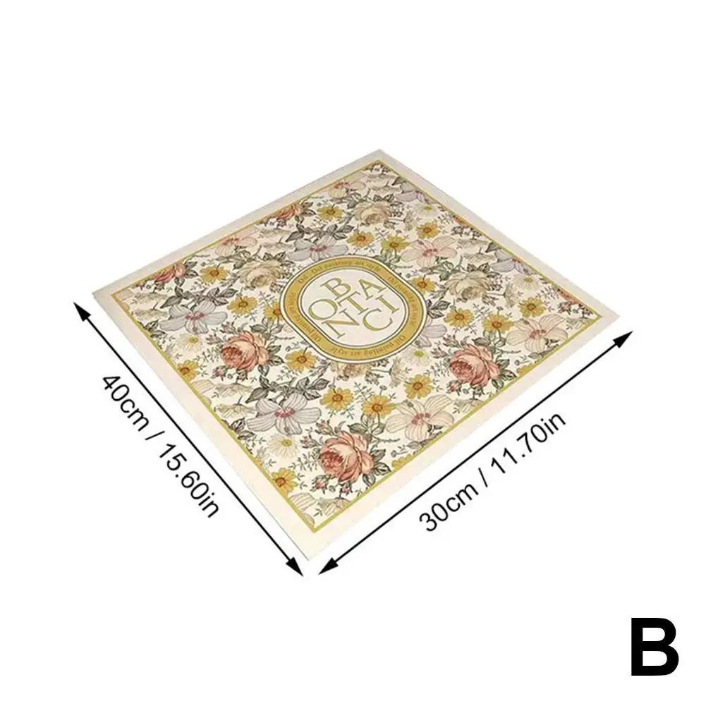 Washing Machine Dust Cover Anti-skid Kitchen Drain Printed Pad Refrigerator Super 40*50/30cm Absorbent Oven Pad Dustproof M J1M3