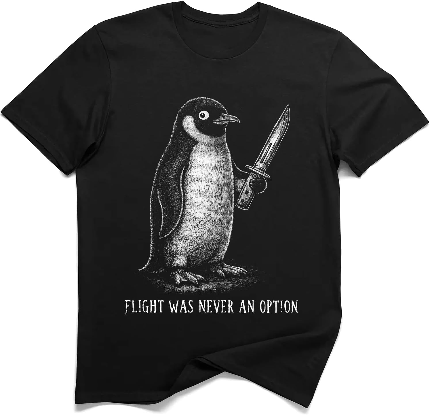 

Funny Penguin Knife Shirt Flight was Never an Option T-Shirt 5XL різнокольоровий