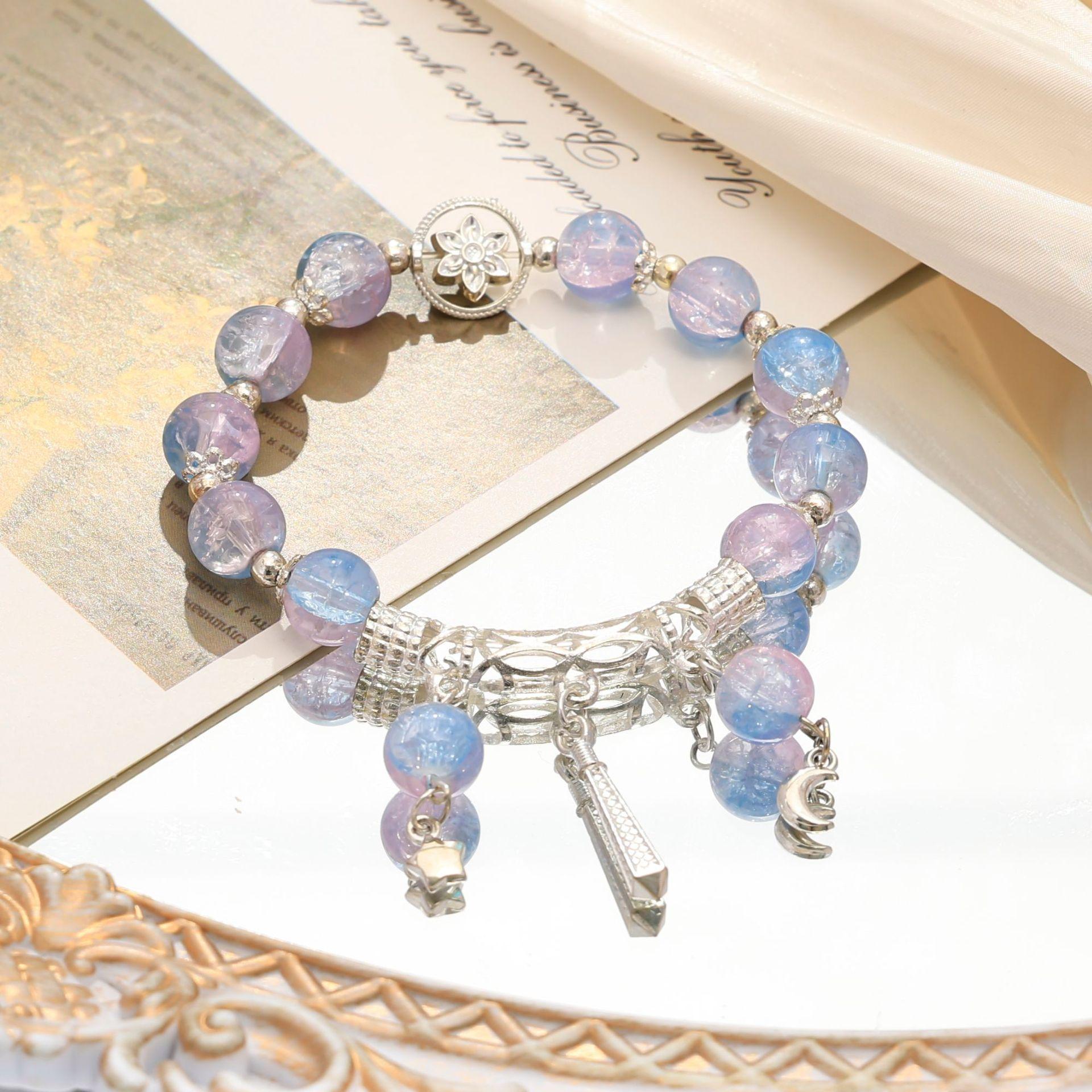 

Новый Мори Супер Бессмертный Звездное Небо Полубраслет Женский ins Ветер Сладкий и Универсальный Студенческий Браслет Прямые Продажи Ювелирные Изделия