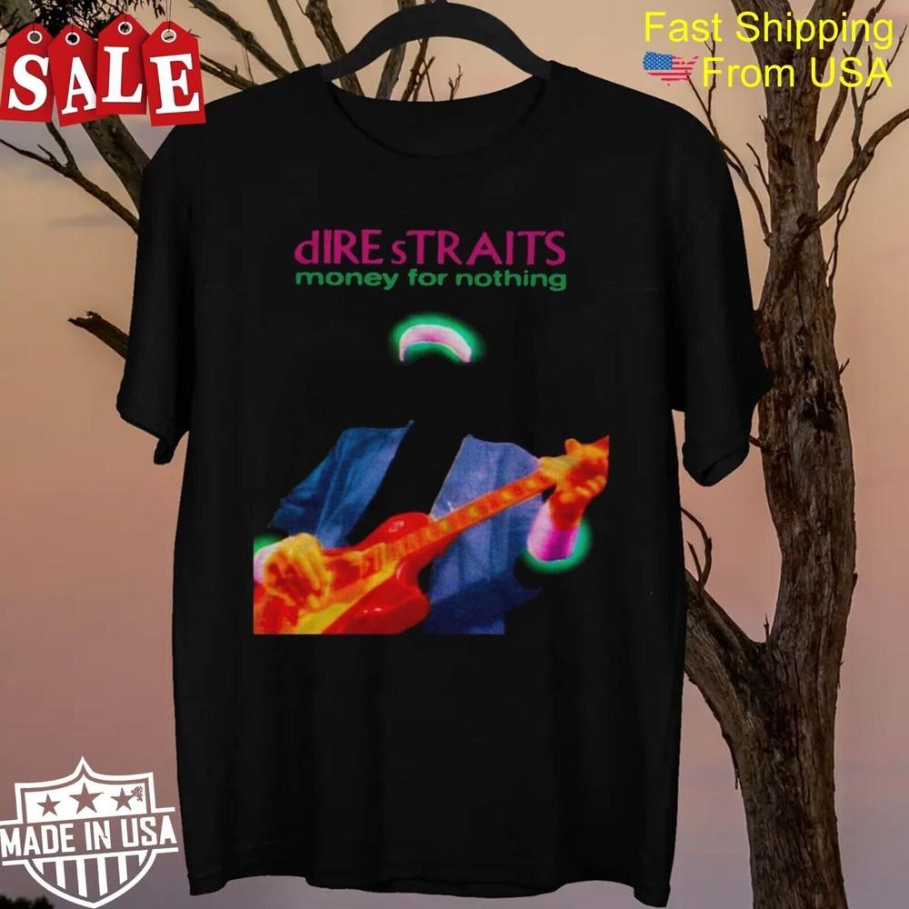 New Dire Straits guitar Gift For Fans Unisex All Size Shirt Unisex T-Shirt M