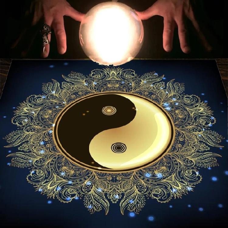 TaiChi Pattern Tarot Tablecloth Astrologys Witchcraft Deck Cloth Wall Decoration