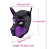 Gay Puppy Hood Neoprene Mask Muzzle Adult Pet Play Games Dog Slave Full Head Bondage Restraint Fetish Hood BDSM Sex Toys for