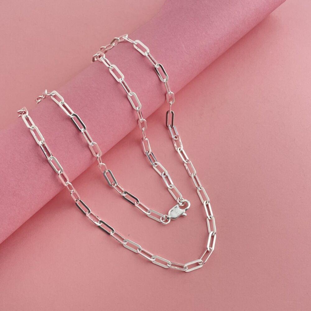 Noble  Copper Chain Necklace for Women Men Beautiful Fashion Wedding Party Charm 4MM Fit Pendant High Quality Jewelry