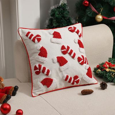 Christmas Decorative Throw Pillow Covers Soft Plush Pillowcase Cushion Cover for Couch Sofa Holiday Festivals Winter Home Decor