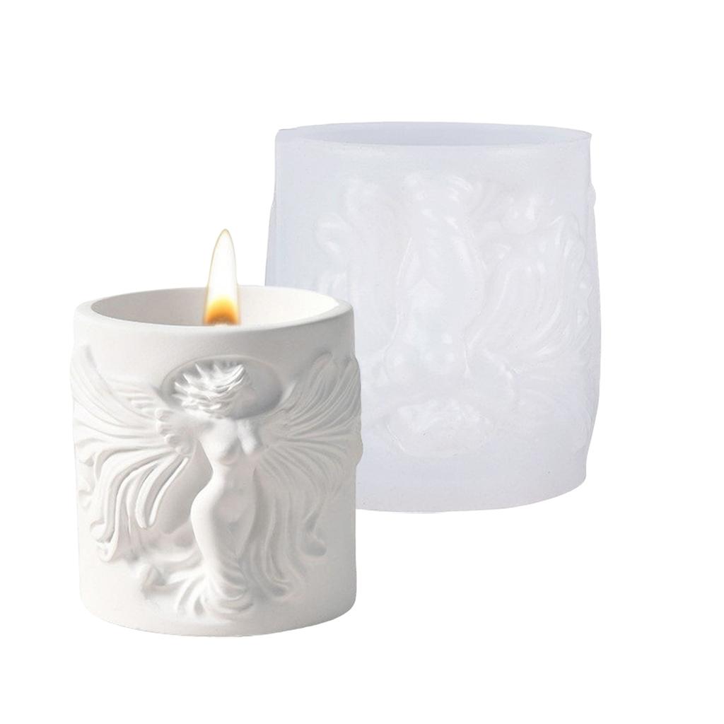 Silicone Mould for Candle Making and Resin Art Statue of Liberty Storage Cup Crafting Nordic Designs Home Decoration