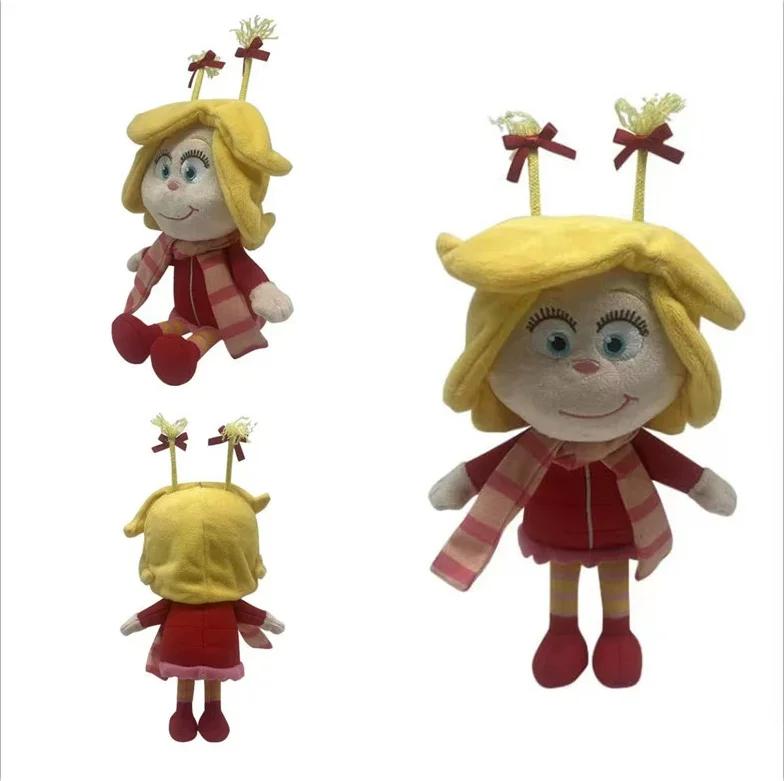 Green Shaggy Anime Figures Christmas Decoration Green Haired Monster Figurine Adorable Plush Doll Birthday Toy Gifts....