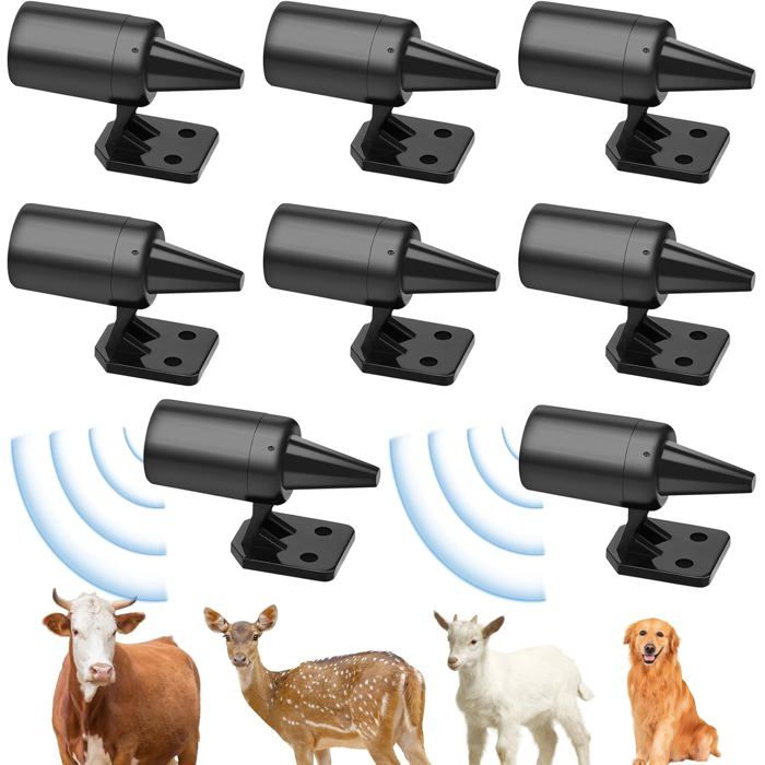 Lg-Expro Unisex 8 Pcs Ultrasonic Animal Repellent For Car, Wild Boar Repellent, Deer Warning, Animal Collision Prevention System
