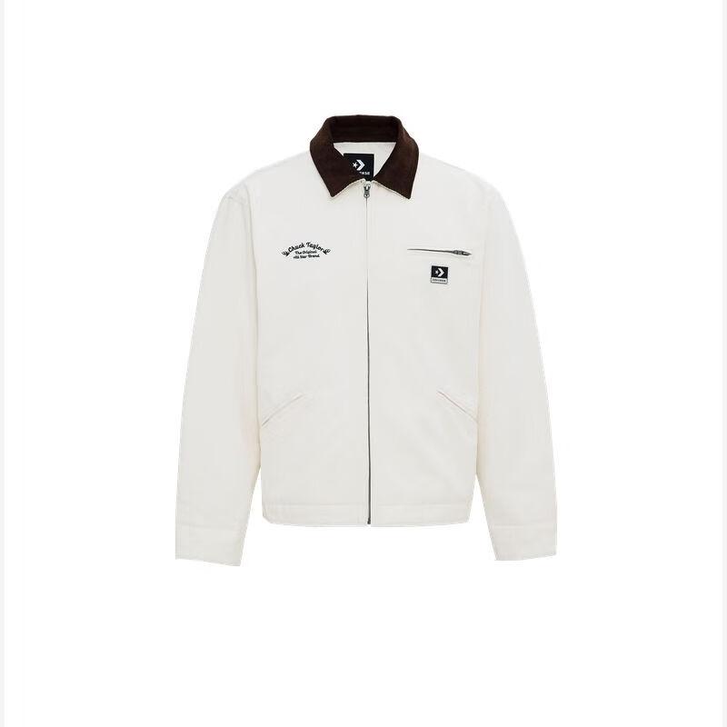 Converse Jackets Men s White Lapel Moderate Workwear MCJ126-W2Y M