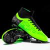 Football Shoes 34-45 Men's High-top Football Shoes Large Size Children's Artificial Lawn   Long Nail Green Football Boots Training Black Sneakers