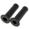 HANSWD 22mm Motorcycle Rubber Handle Grips Left and Right Set of 2 Corrosion Resistant Low Temperature (Black)