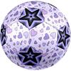1PC Purple Heart Starry Kaleidoscope Soccer Ball Size 5 Football Machine Sewn Indoor/Outdoor Universal Football A91