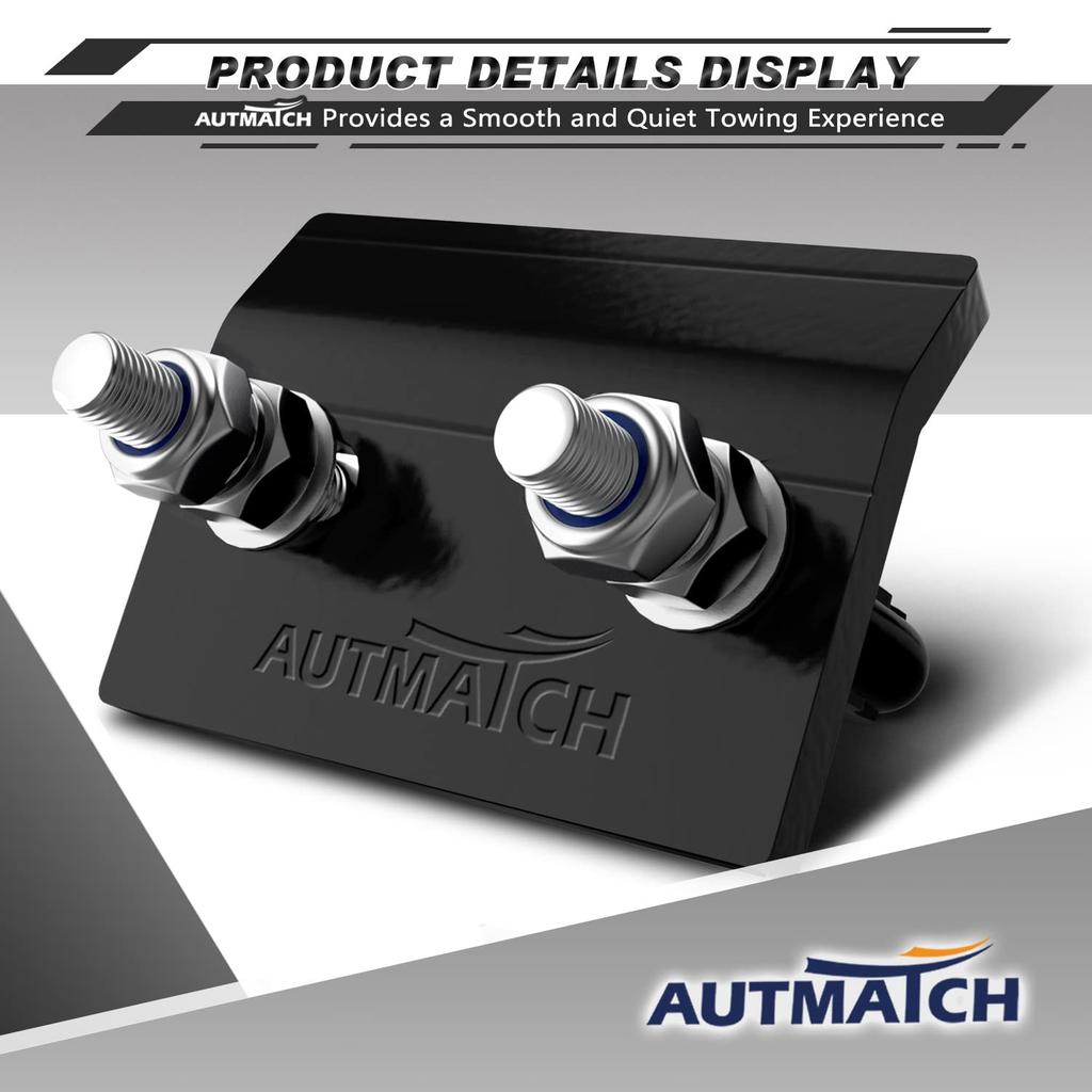 AUTMATCH Hitch Tightener Anti-Rattle Clamp, Heavy Duty Hitch Stabilizer for 1.5" and 2" Trailer