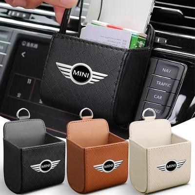 1Pcs Car Storage Bag Car Organizer Air Vent Car Dashboard Hanging Box For F54 F55 F56 R56 R60 SONE Roadster Clubman Coupe