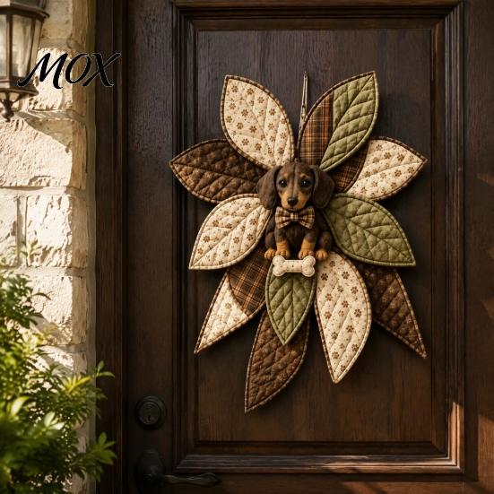 Kits de Costura Completos con Instrucciones Parche Grande Patchwork Kit DIY, Granja de Tela Estilo Retro Decoraciones Puerta Animal Artesanía Kit para