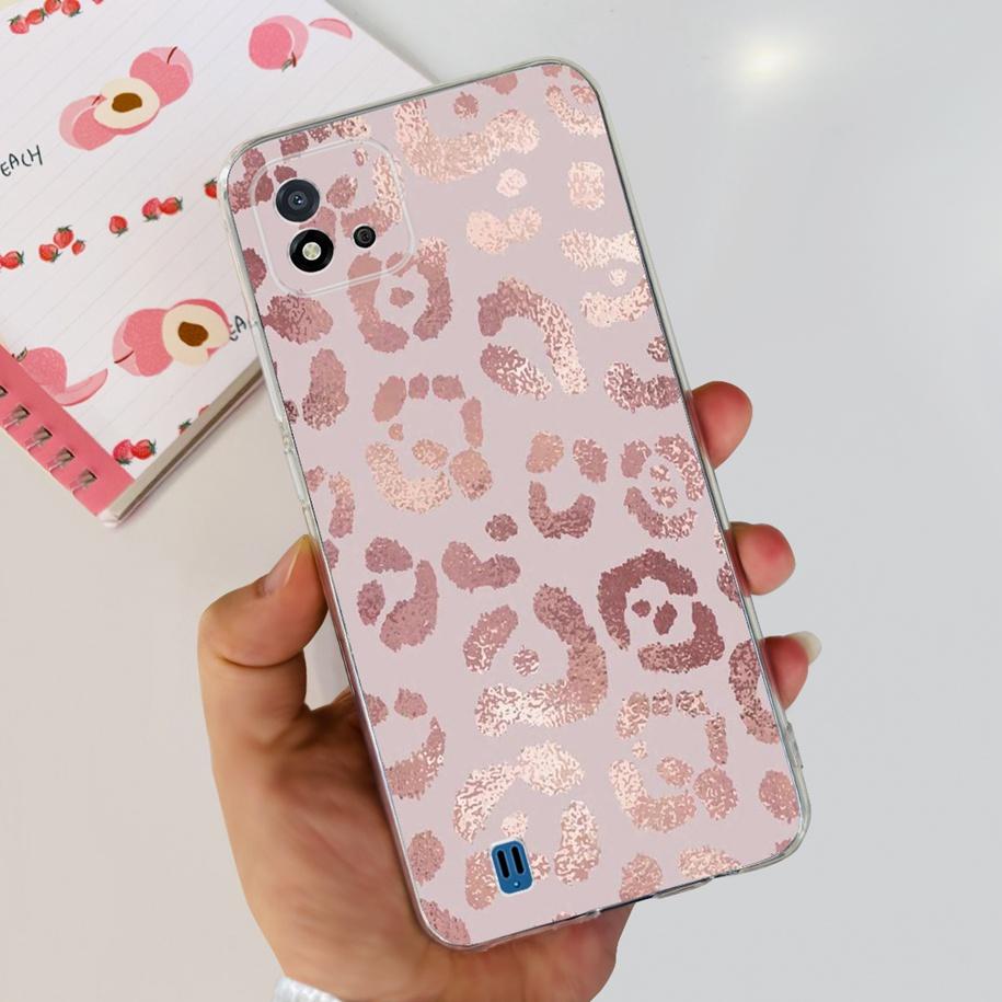 For Cover Realme C11 2021 Case Fashion Marble Love Heart Silicone Soft TPU Phone Back Cover For Realme C11 RMX2185 C20 C20A Capa