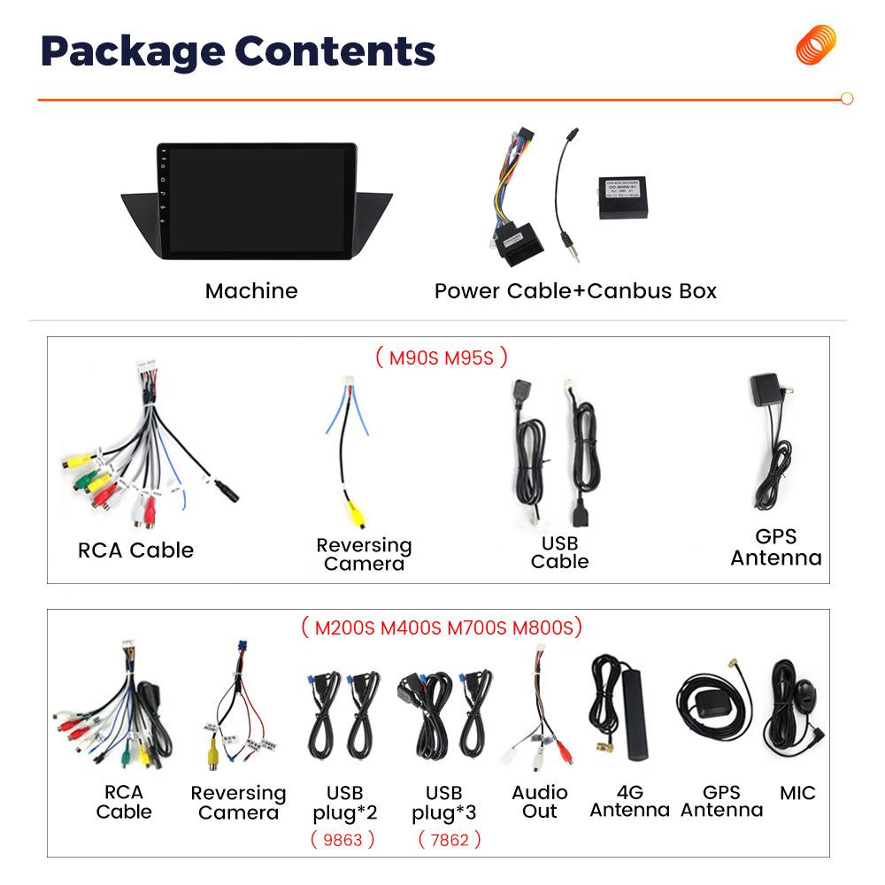 Navifly Android Intelligent Systems Car Radio Multimedia Video Player For BMW X1 E84 2009-2012 BT Carplay Auto GPS 2Din Stereo