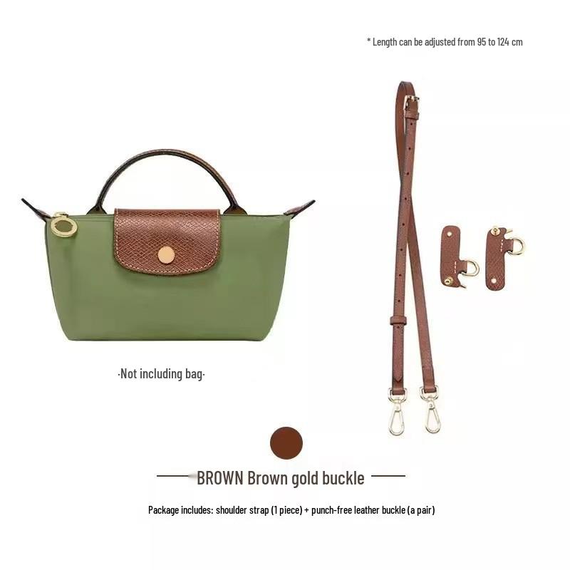 Axelrem med läderspänne för Dumplingväska - Hålfri, 0,9 cm*1,2 cm