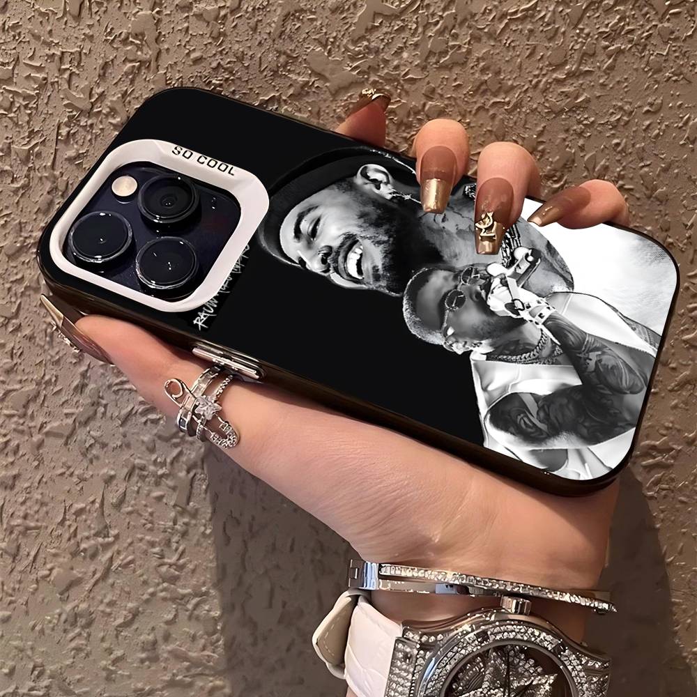 Epc Music R-Rauw Alejandro Rap Phone Case For IPhone 17 16 15 14 11 12 13 Pro Max Plus Pro Colored Silver Cover