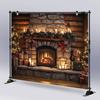 1Pcs Rustic Stone Fireplace Cand Decoration Background Bedroom Backdrop Decorations For Photo Studio Photo Booth Christmas Party
