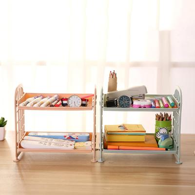 Organizer per bagno cosmetico da cucina per trucco in plastica a doppio strato