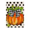 Fall Pumpkin Garden Flag 24*35.5 Inch, Double Sided Autumns Thanksgiving Holiday Burlaps Yard Flag For Outdoor Decoration