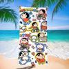Extra Large Kids Quick Dry Bath Towel Cartoon Character Digital Print Double Sided Flannel Microfiber Beach Towel