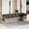 VidaXL Garden Lounge Set with Cushions 6 Pcs, Patio Sofas, Patio Furniture Set, Outdoor Furniture, Grey 3220191