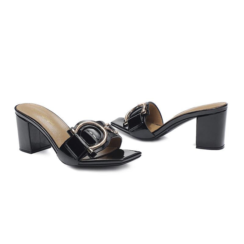 Passende Elegante Sandalen Damen Party Sexy Metall Frühling Sommer Hausschuhe Kreuz Panzer Hausschuhe Mit Mode Damen Schuhe